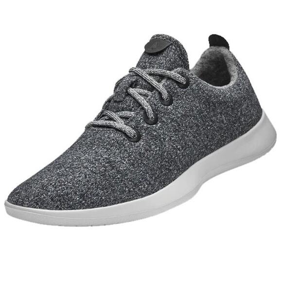 Allbirds Black Wool Runners Sneakers Size 11 - Picture 1 of 12